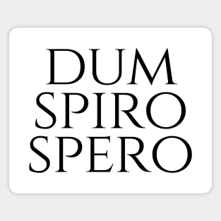 Dum Spiro Spero - While I Breathe I Hope Magnet